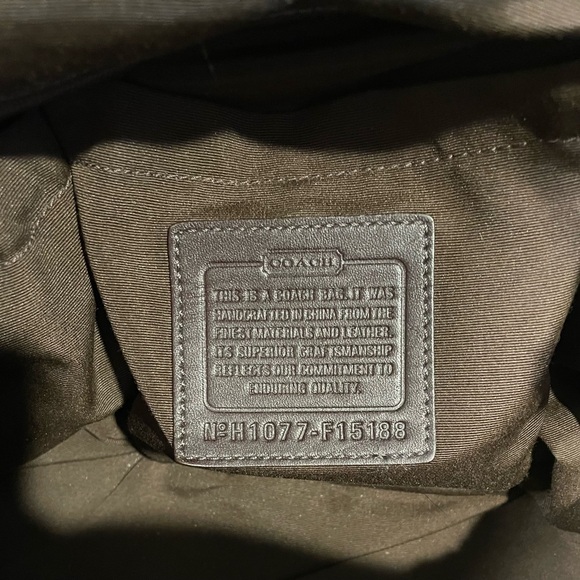 Coach Brown Signature Tote Bag And Makeup Bag - Picture 7 of 15